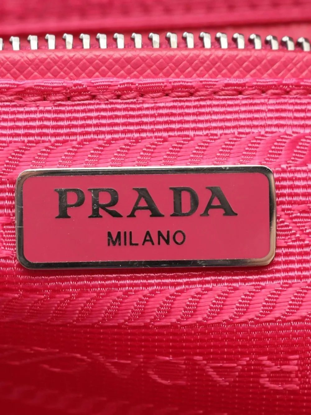 Pre-owned Prada 2013-2025 Impuntu Tessuto Camera Bag Satchel