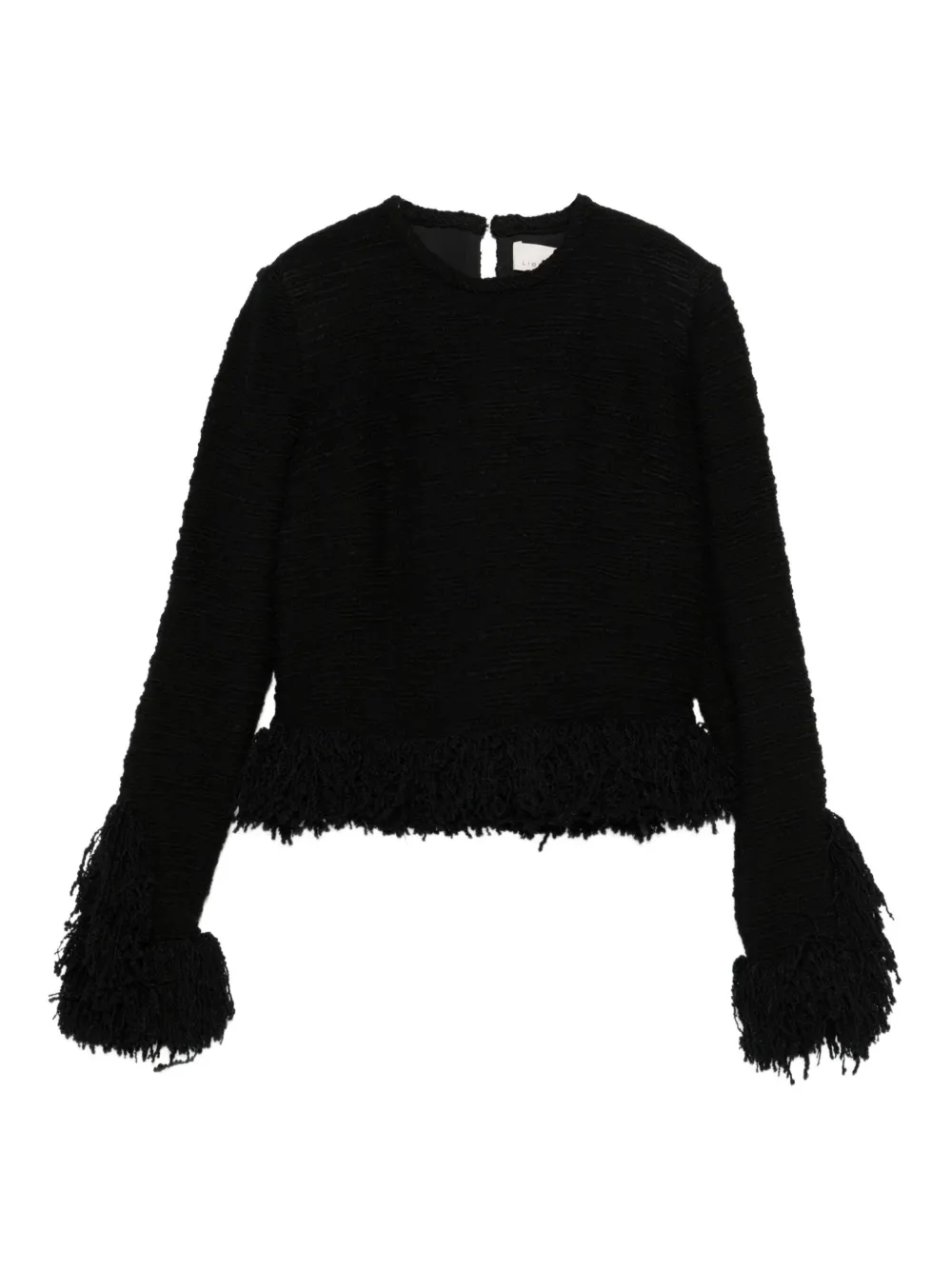 LIBEROWE Blusa Lila com franjas | Preto | Image 1