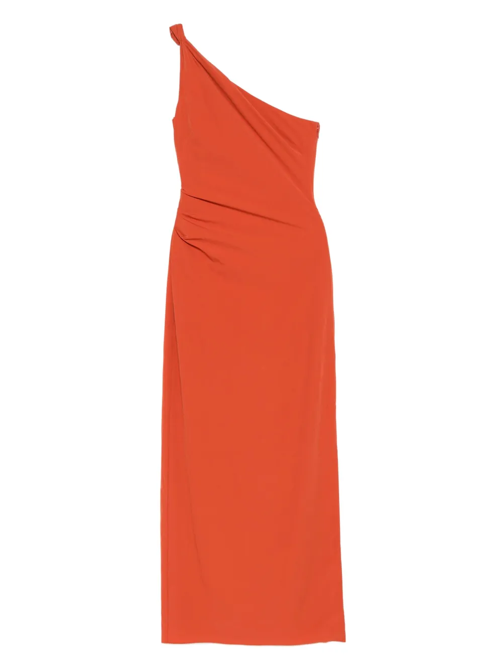 SIR. Rossana one-shoulder ruched maxi dress | Orange | Image 1
