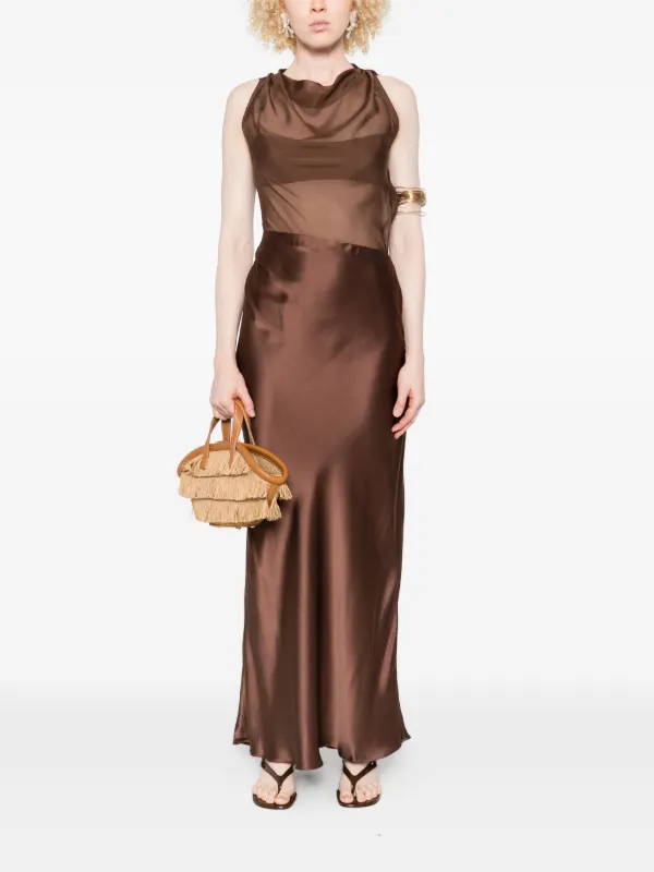 sir brown dress SIR. Luca Gown Dress | Brown
