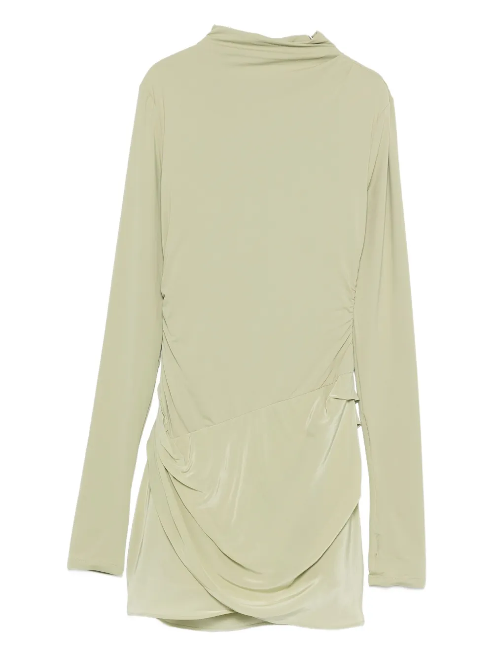 SIR. robe courte Milesi à design drapé | vert | Image 1