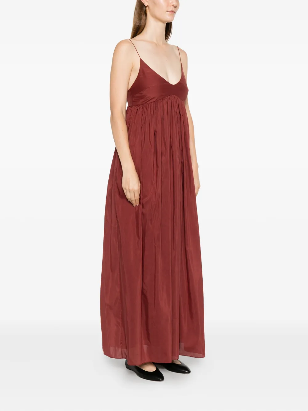 Matteau Voluminous Bralette midi-jurk Bruin