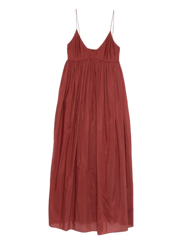 Matteau Voluminous Bralette Midi Dress - Brown Matteau Voluminous Bralette Midi Dress - Brown
