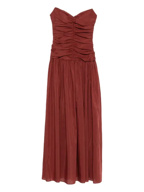 Matteau gathered drop waist maxi dress