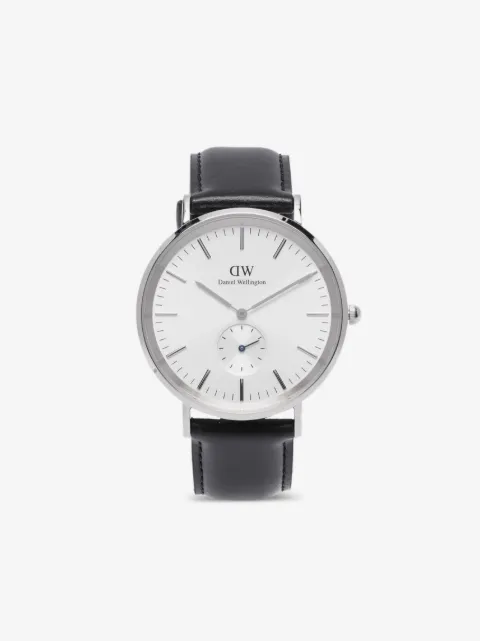 Daniel Wellington Sheffield Multi-Eye 40 mm horloge met leren bandje