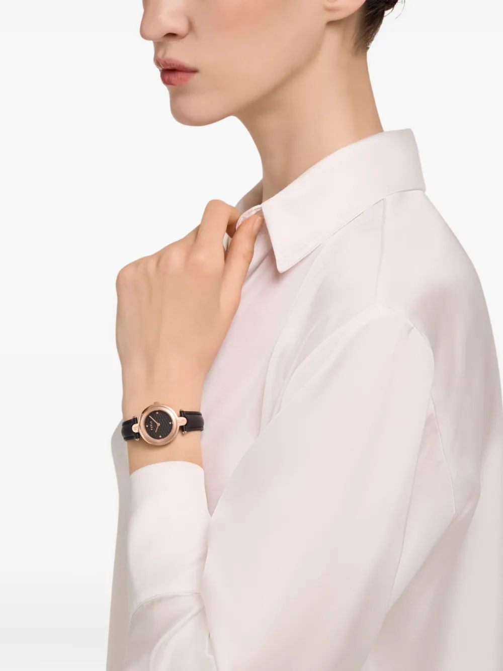 Furla Leather Strap 32mm In Black