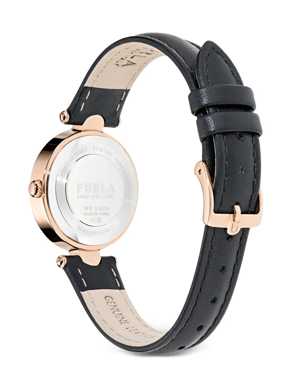 Furla Leather Strap 32mm In Black
