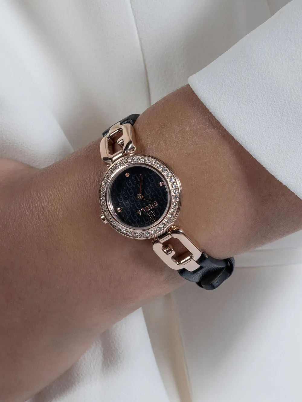 Furla Arco Chain 25 mm - Zwart