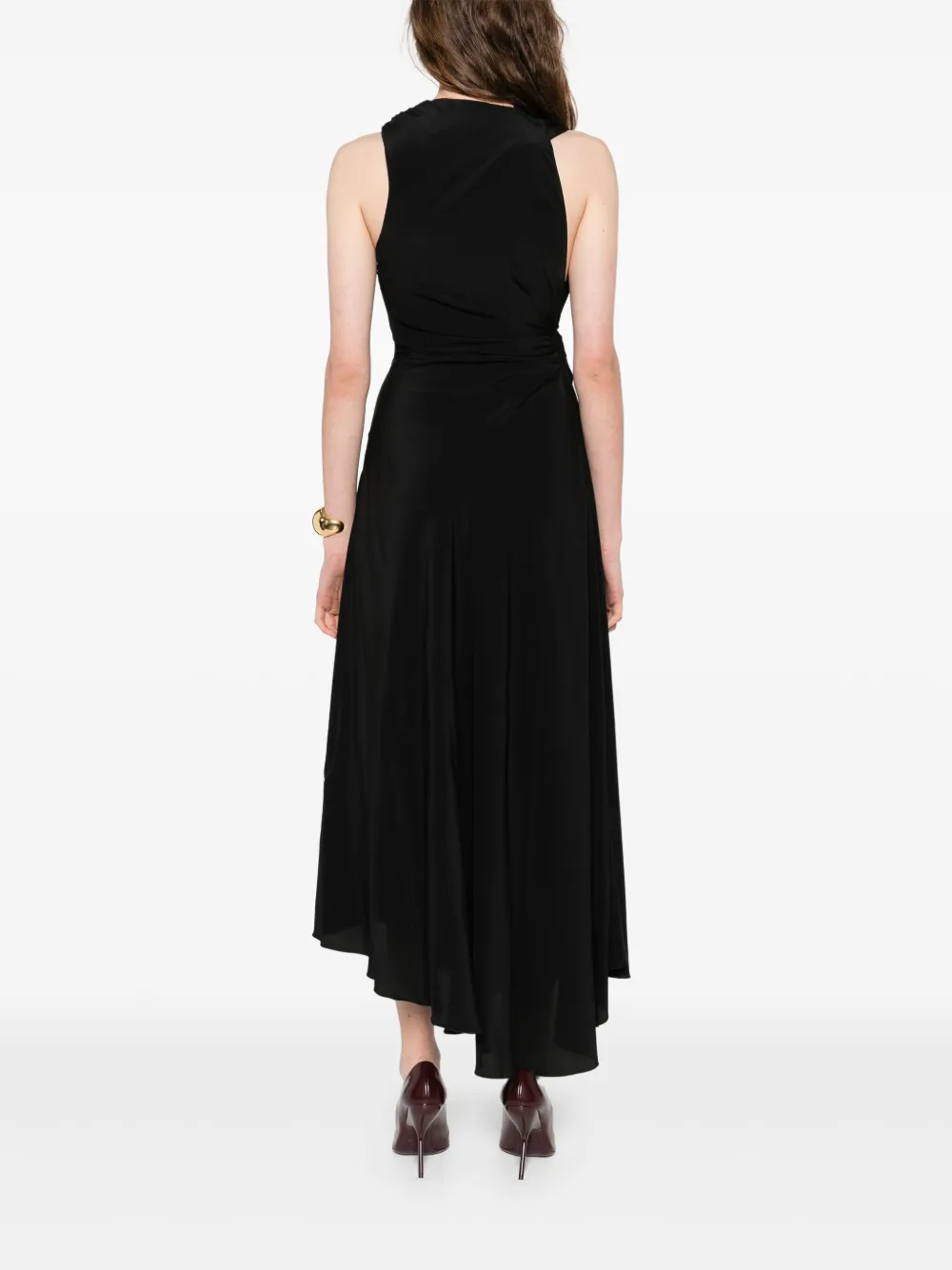 Victoria Beckham Asymmetrische zijden jurk Zwart