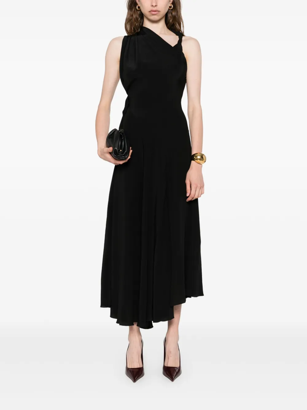 Victoria Beckham asymmetric silk dress | Day Dresses | Image 2