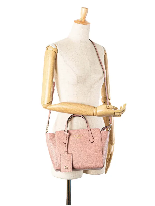Gucci Pre-Owned 2000-2015 Mini Leather Swing Satchel | Pink