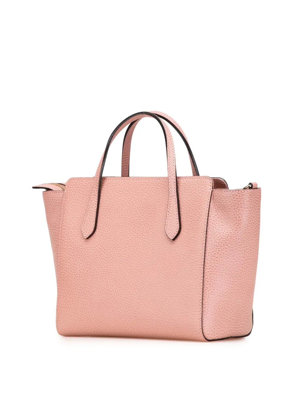 Pre-owned Gucci 2000-2015 Mini Leather Swing Satchel In Pink