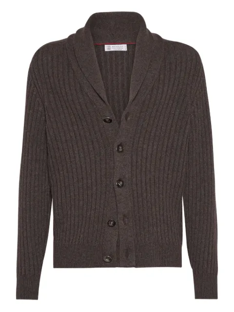 Brunello Cucinelli ribbed button-up cardigan