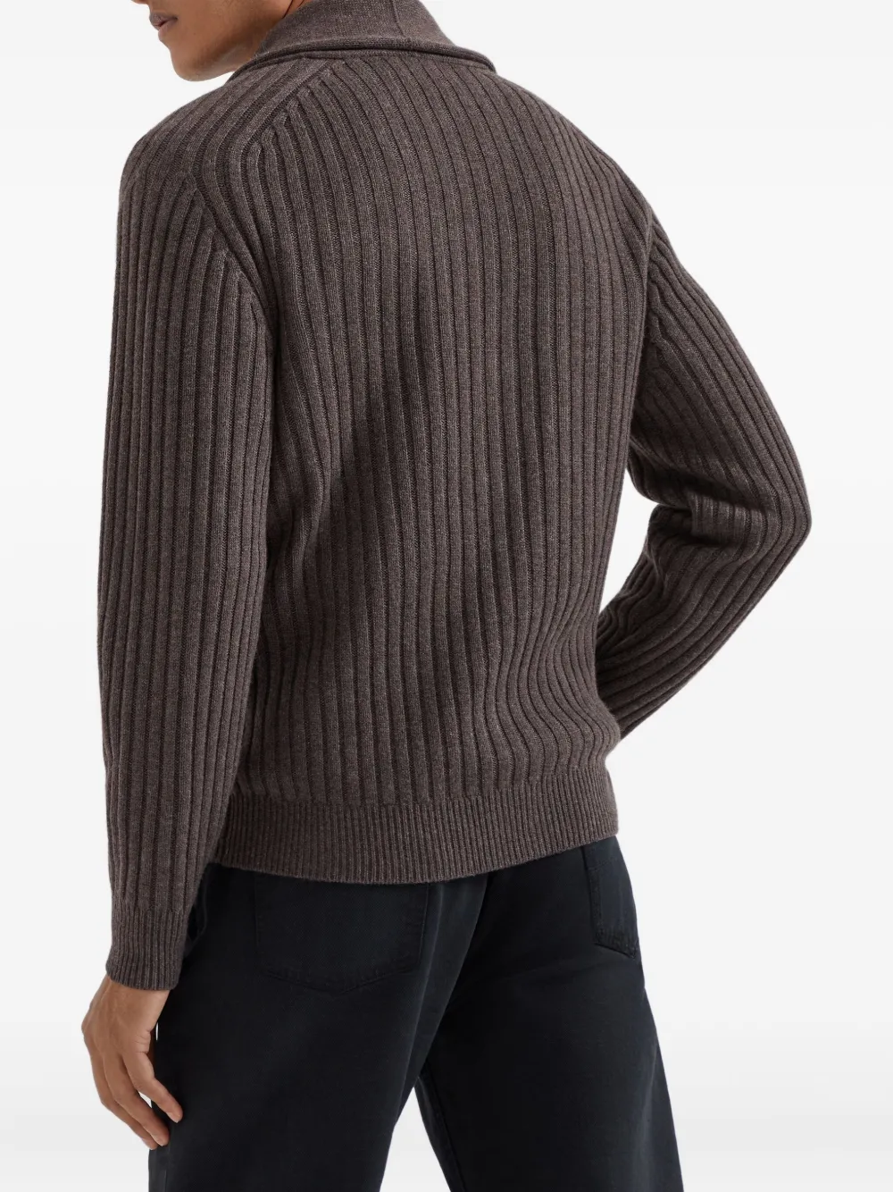 Brunello Cucinelli Geribbeld vest Bruin