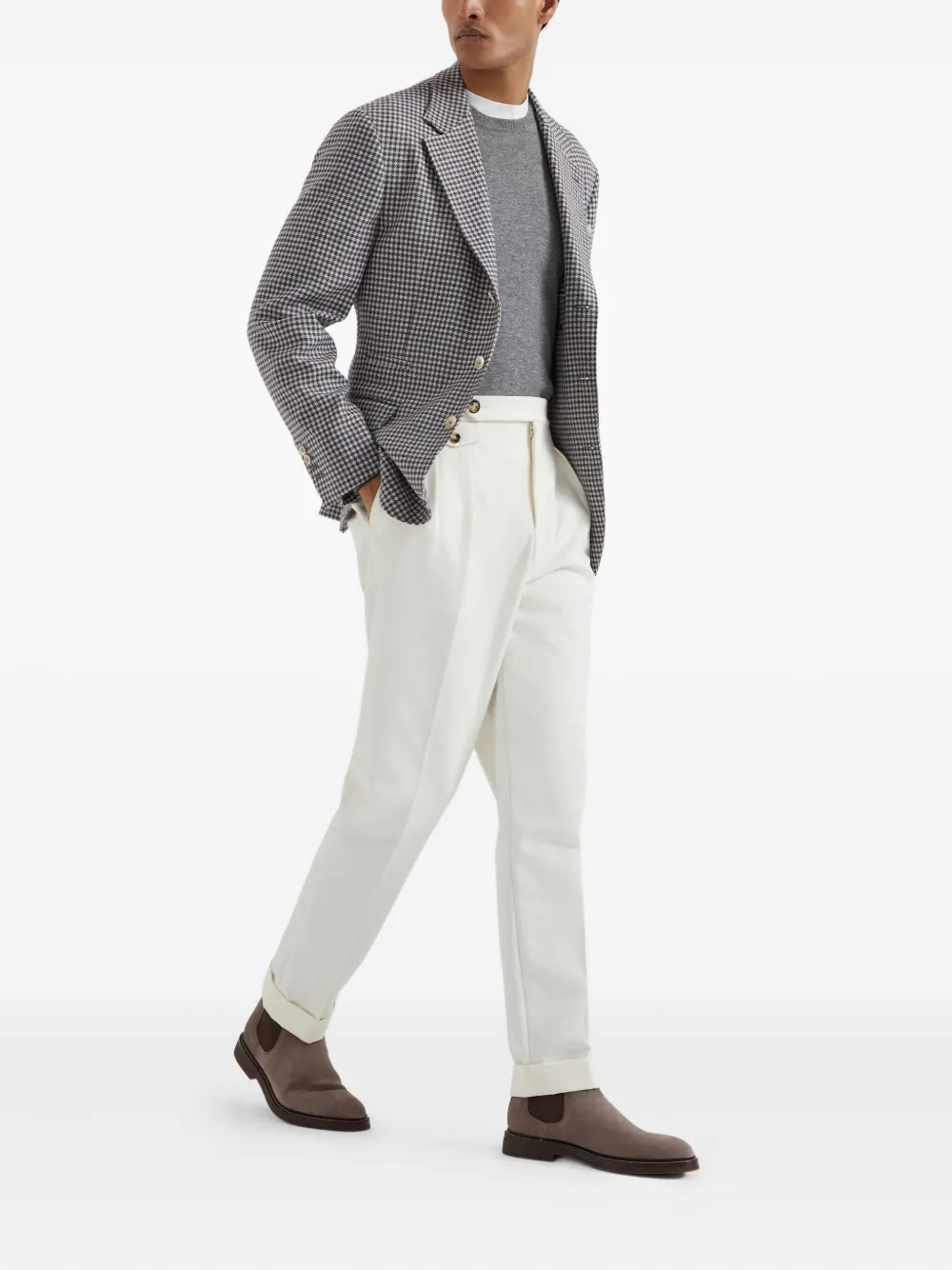 Brunello Cucinelli houndstooth blazer | Blazers | Image 2