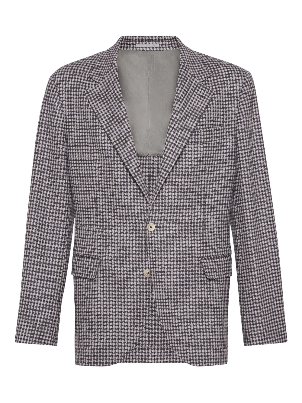Brunello Cucinelli houndstooth blazer | rouge | Image 1