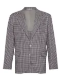 Brunello Cucinelli houndstooth blazer - Red
