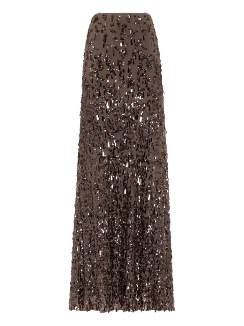 Brunello Cucinelli sequin-embellished maxi skirt