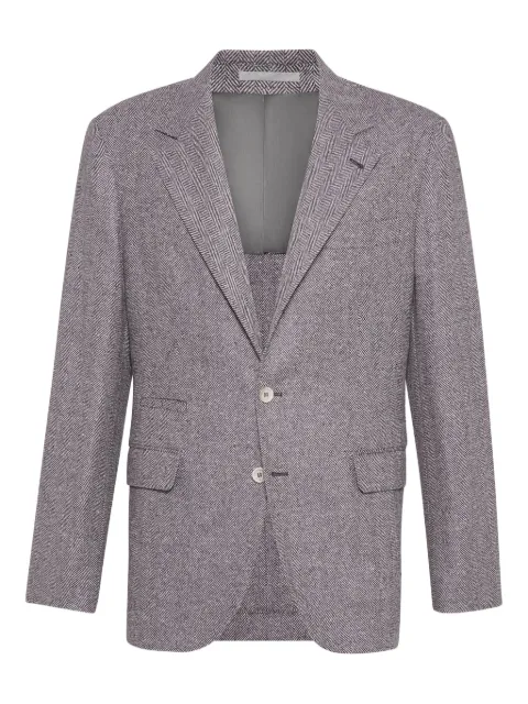Brunello Cucinelli بليزر بصفي أزرار