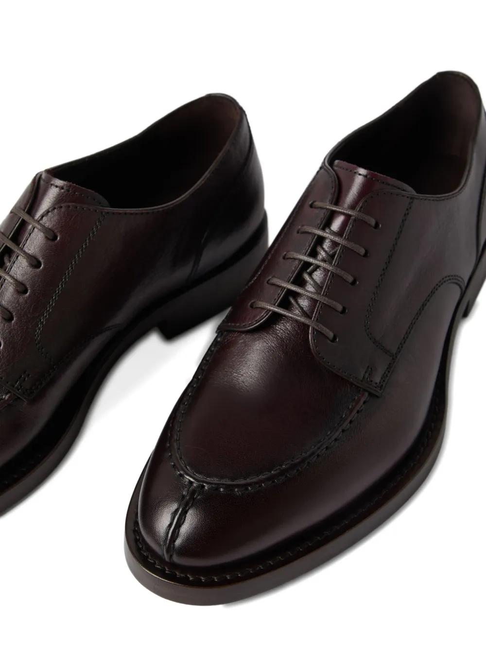 Brunello Cucinelli lace-up derby shoes Brown
