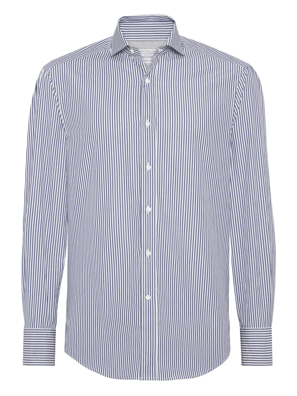 Brunello Cucinelli striped button-up shirt | azul | Image 1