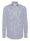 Brunello Cucinelli striped button-up shirt - Blue