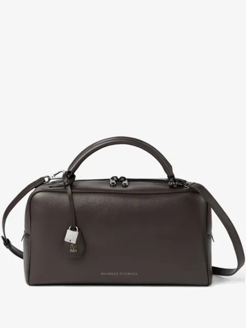 Brunello Cucinelli Explorer Boston leather tote bag