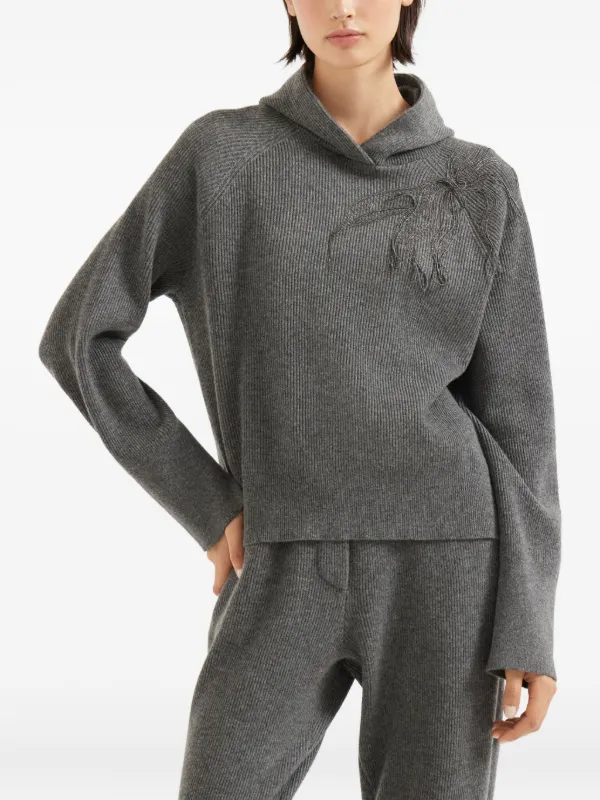 Brunello Cucinelli カシミア パーカー | グレー | FARFETCH JP