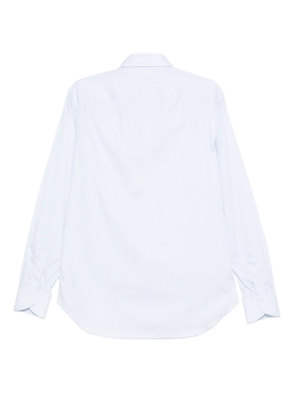 Canali Overhemd met krijtstreep - Blauw