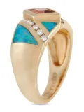 Kabana pre-owned 14K yellow gold tourmaline and diamond ring