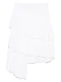 PNK pleated asymmetric skirt - White