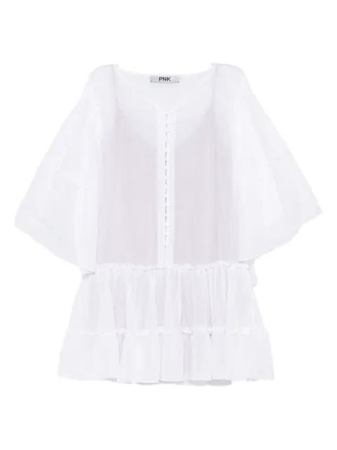 PNK ruffled-detail mini dress