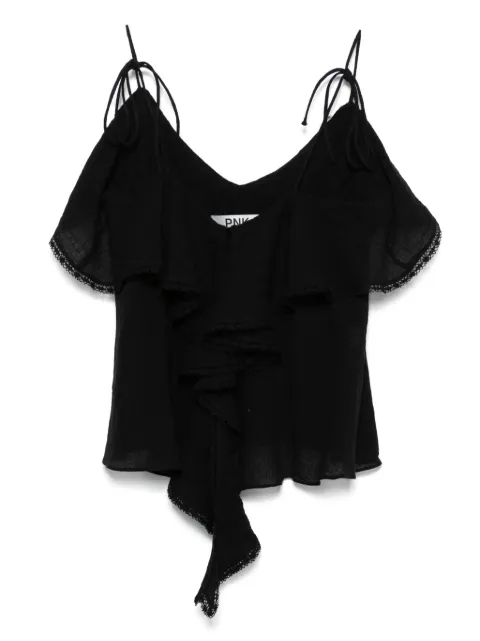 PNK lace-detail cotton top 