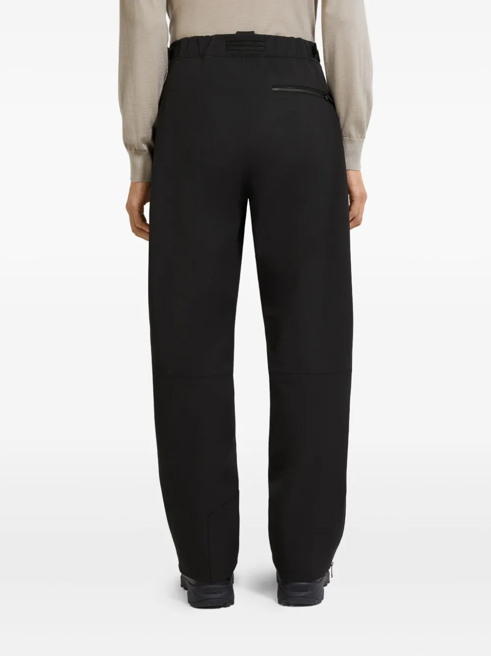 Zegna Skibroek met bretels en ritssluiting Zwart