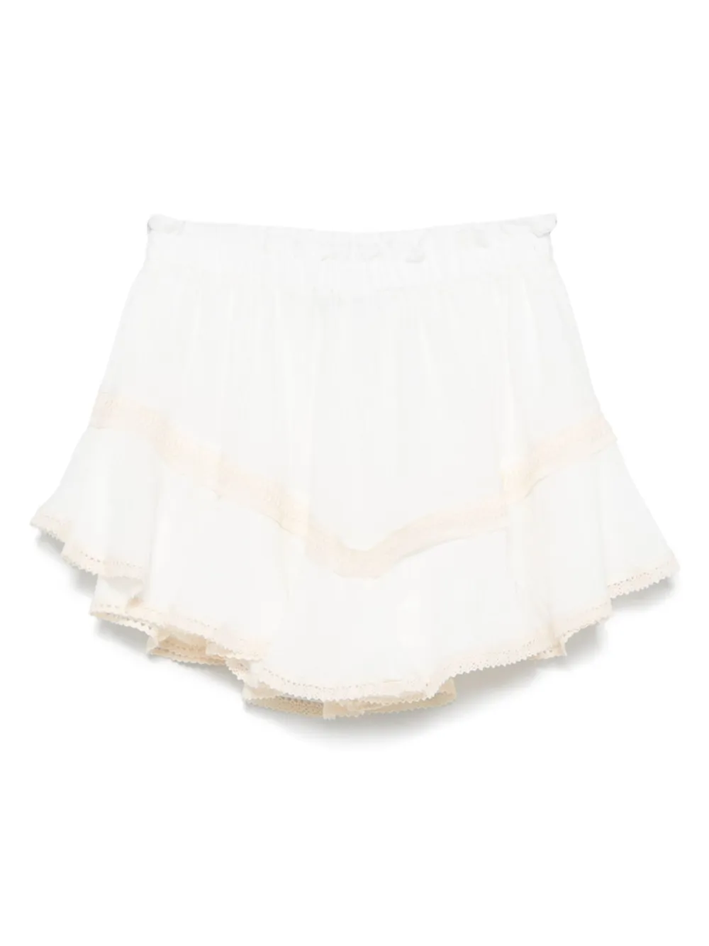 PNK lace-detail cotton shorts | White | Image 1
