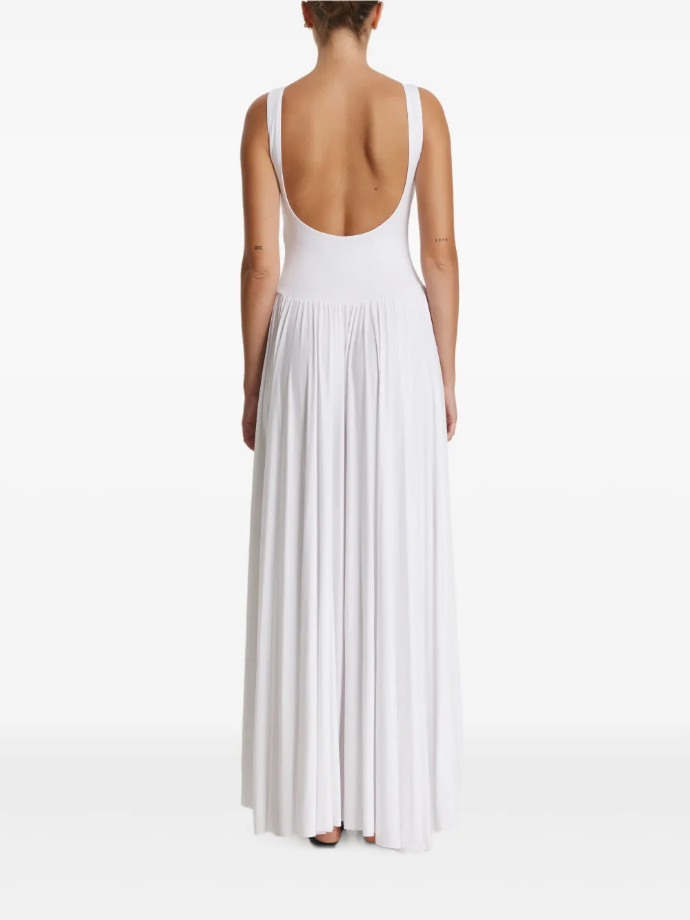  Pnk Open-back Maxi Dress - White 