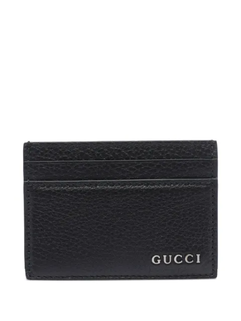 Gucci logo-stamp cardholder