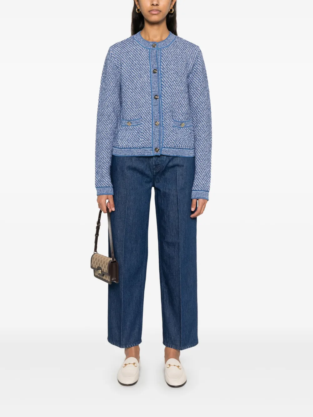 Gucci Jeans met persplooi - Blauw