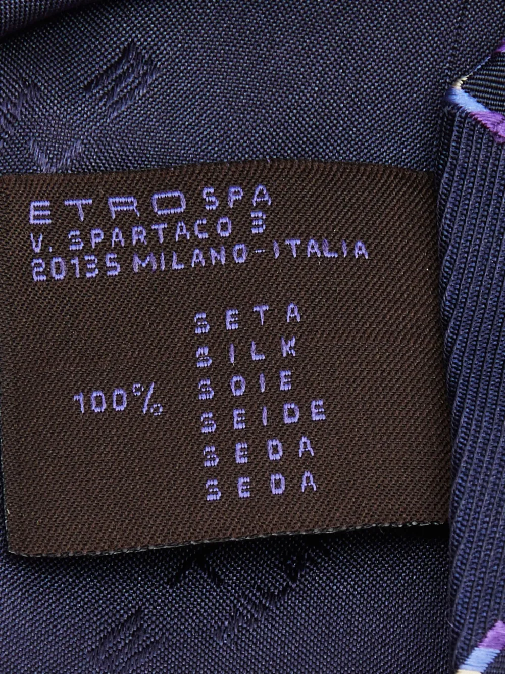 Etro Pre-Owned square-pattern tie | Image 2