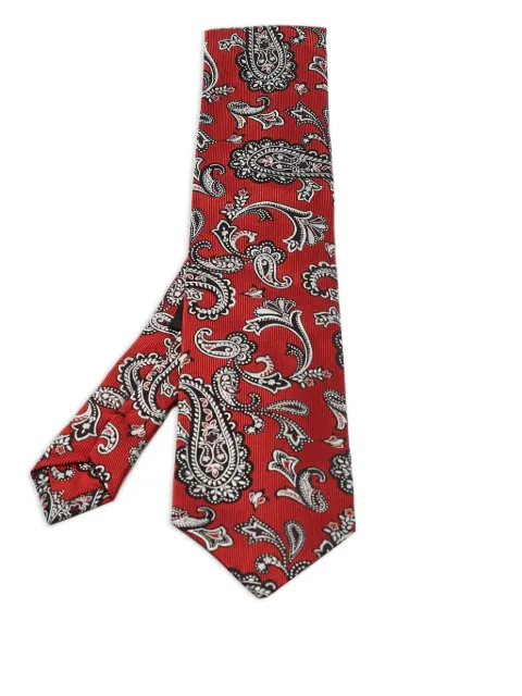 Etro Pre-Owned Zijden stropdas met paisley-print