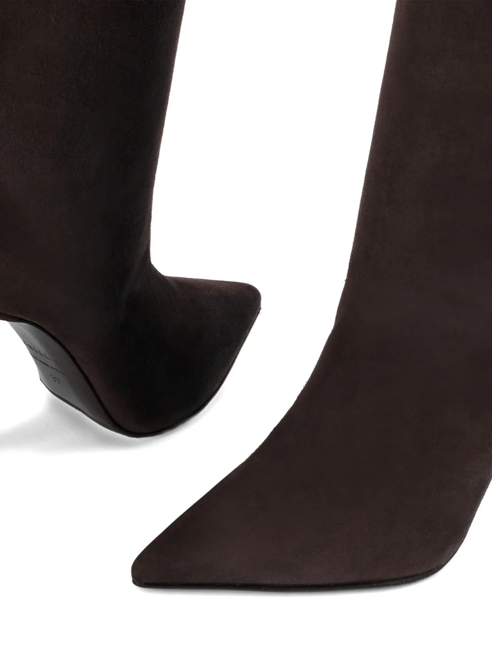 Le Silla 100mm Eva stiletto boots Brown