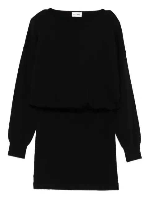 P.A.R.O.S.H. boat-neck long-sleeve mini dress