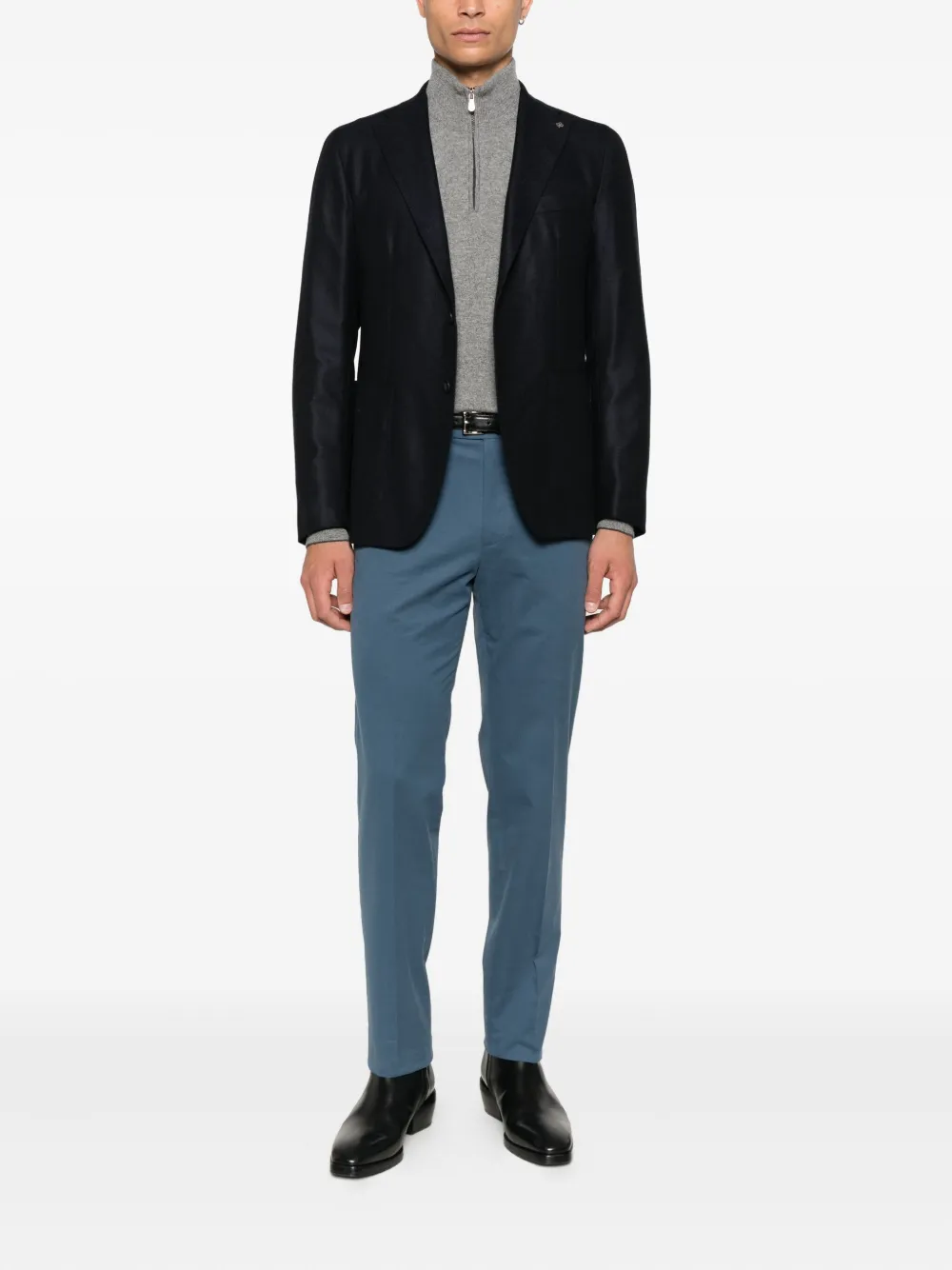 Zegna concealed-fastening chinos - Blauw