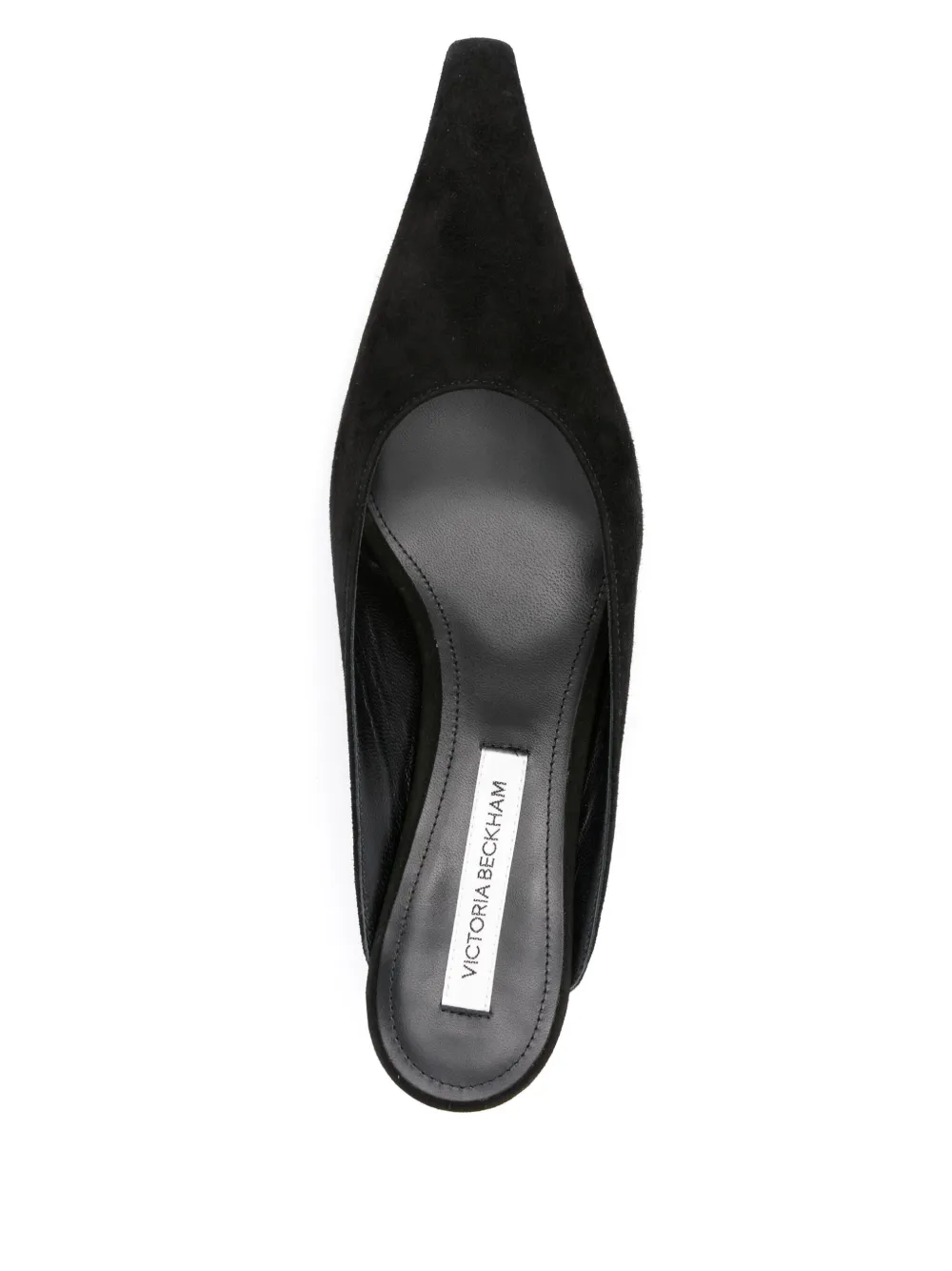 Victoria Beckham 45mm pointed-toe leather mules Black