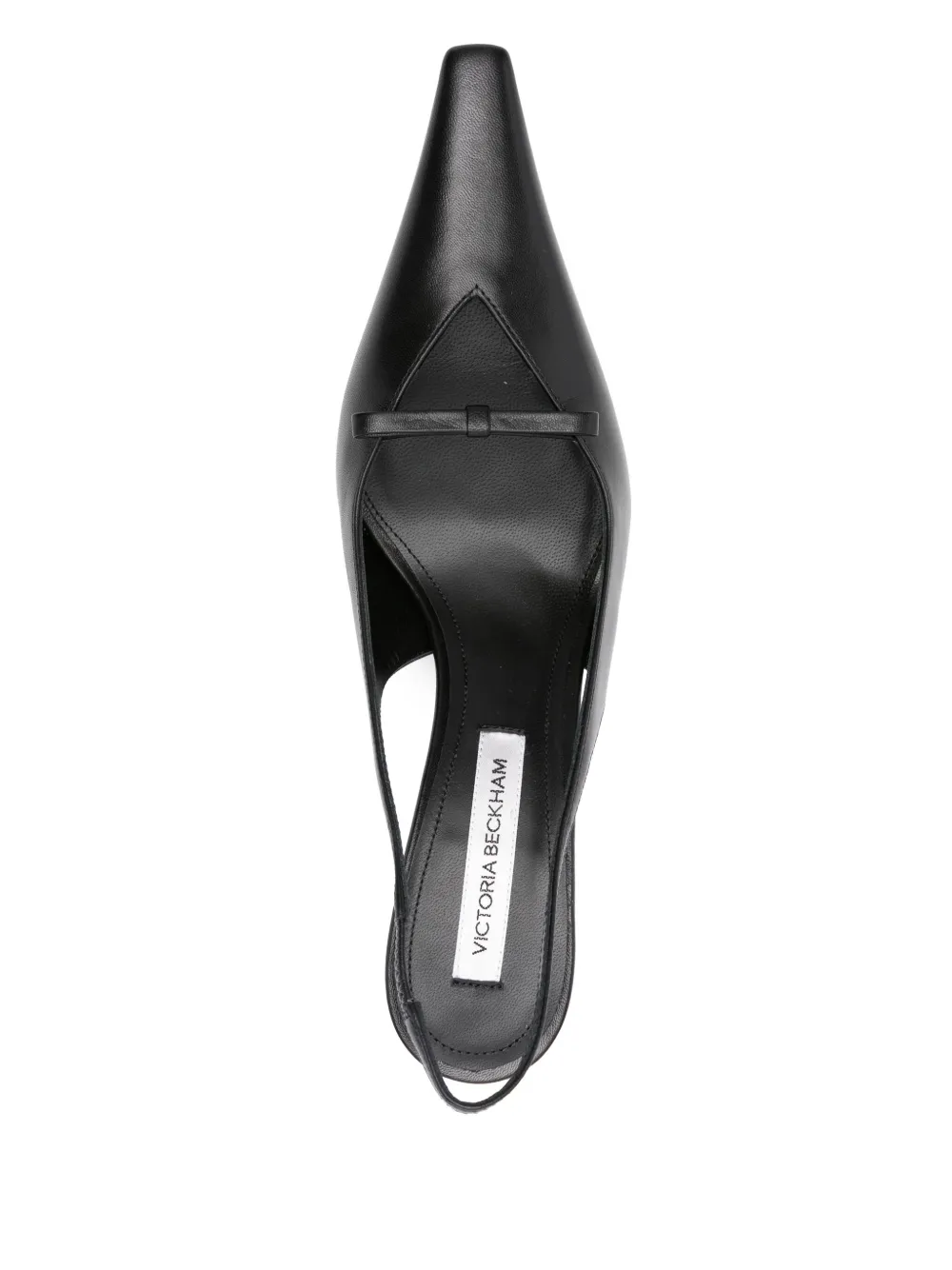 Victoria Beckham 75 mm slingback pumps met puntige neus Zwart