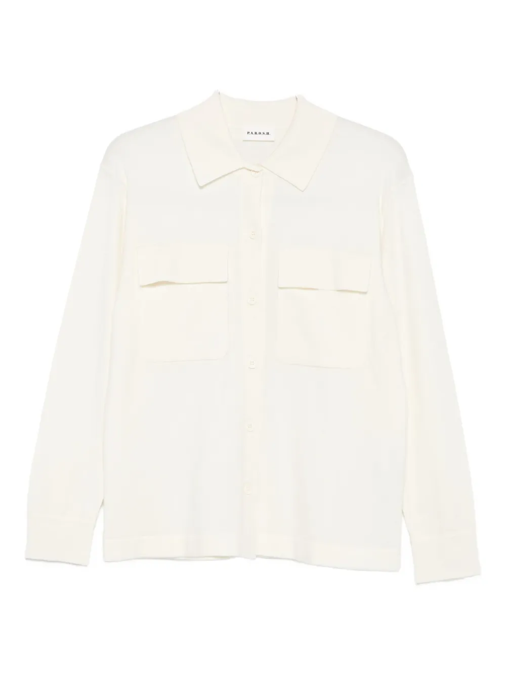P.A.R.O.S.H. Blouse met zak met knopen Wit