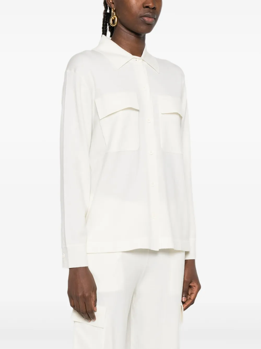 P.A.R.O.S.H. buttoned-pocket shirt - Wit