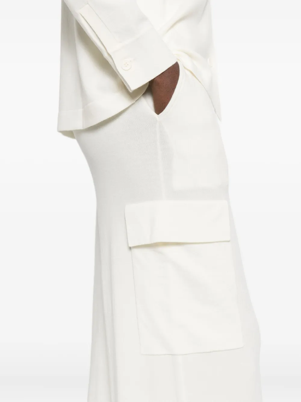 P.a.r.o.s.h Drawstring Pocket Trousers In White