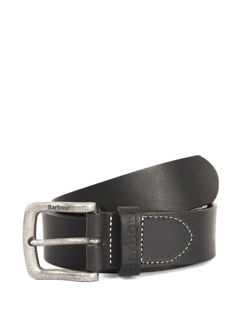Barbour leather logo-detail wallet and belt set Zwart