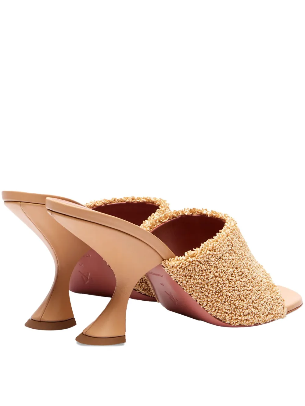 Amina Muaddi 90 mm Taylor sandalen Beige